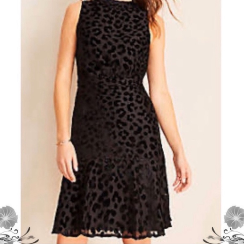 NEW Ann Taylor Mock Neck Velvet Dress